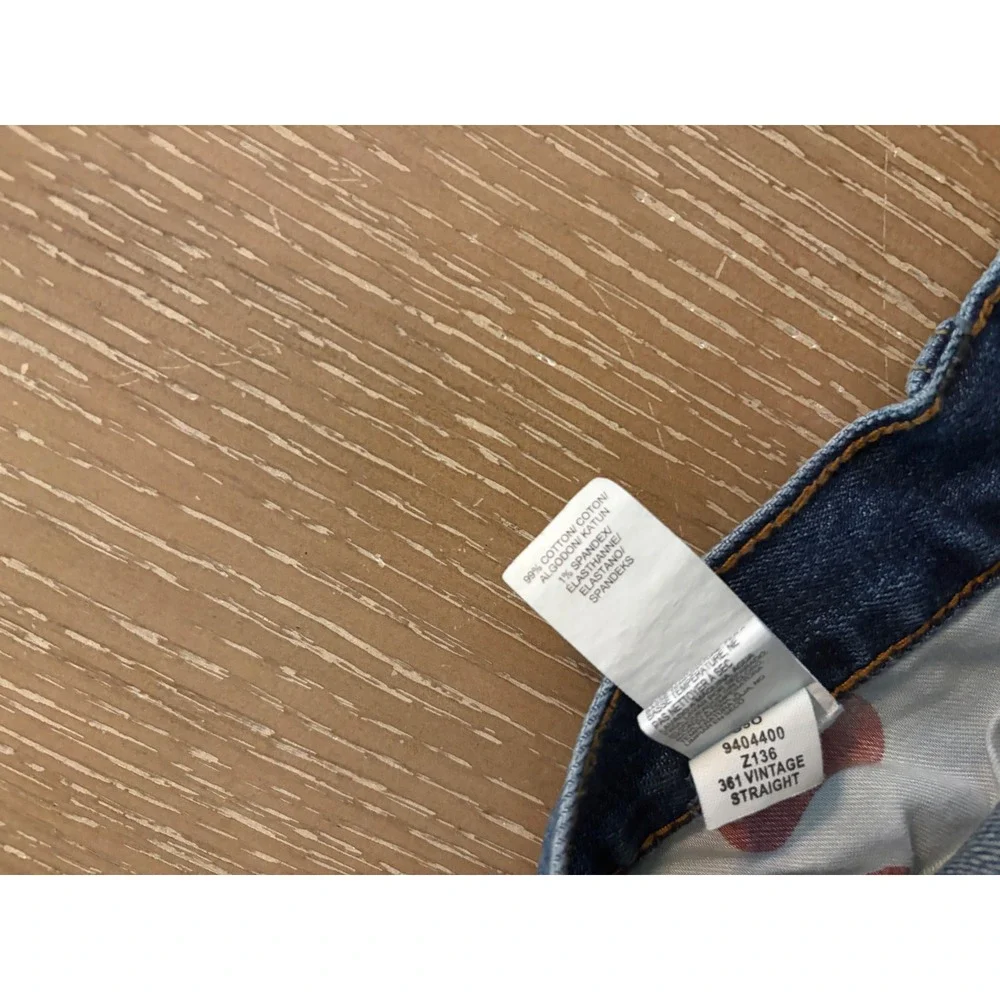 Lucky Brand 361 Vintage Straight Men's Jeans 34x30 Medium Wash Denim Distressed